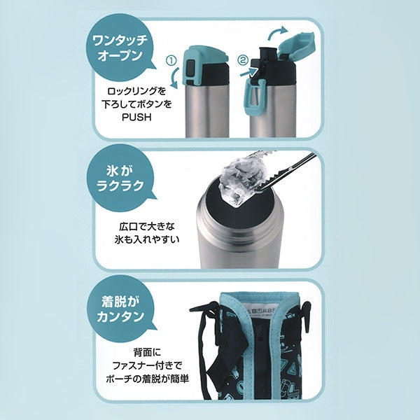 [ ケース販売 ]  SmartAngel  ダイレクトステンレスボトル 600ml（乗り物）×24個入 [西松屋]【日本出荷】