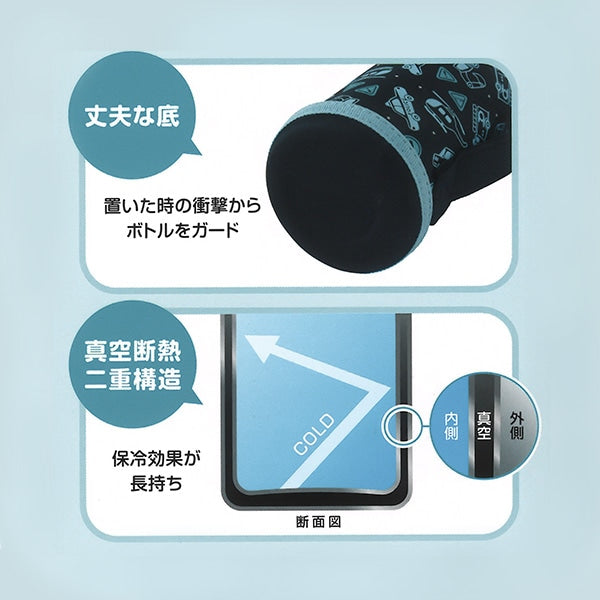 [ ケース販売 ]  SmartAngel  ダイレクトステンレスボトル 600ml（乗り物）×24個入 [西松屋]【日本出荷】