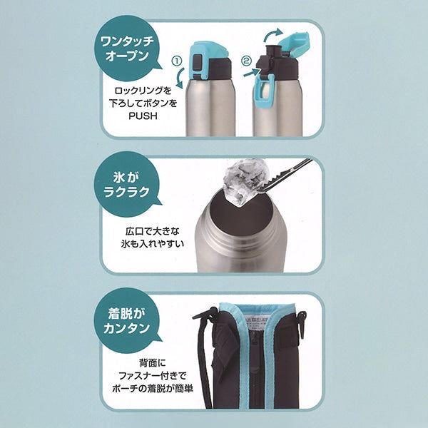 [ ケース販売 ]  SmartAngel  ダイレクトステンレスボトル1.0ﾌﾞﾙｰB×18個入 [西松屋]【日本出荷】