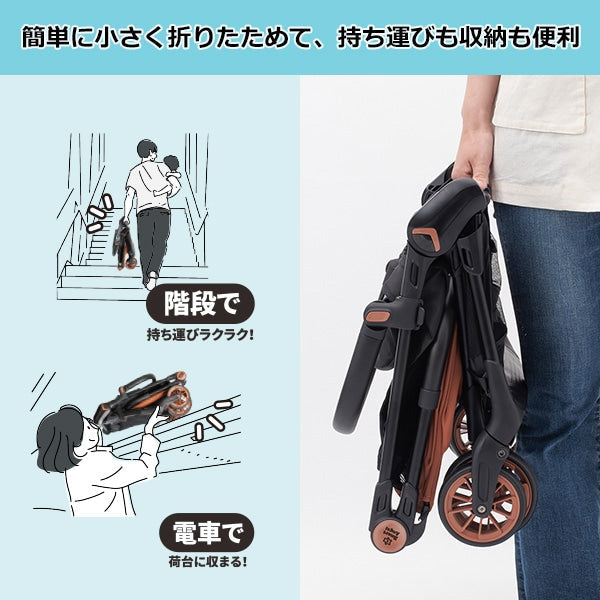 [ ケース販売 ]  SmartAngel  シンコンパクトベビーカーβ（ベータ）×1個入 [西松屋]【日本出荷】
