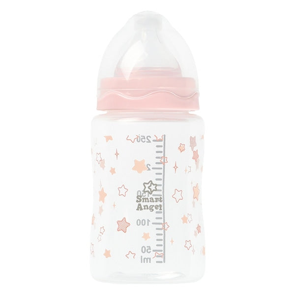 [ ケース販売 ]  SmartAngel  広口哺乳びん2本組 プラスチック製 250ml（スター）×24個入 [西松屋]【日本出荷】
