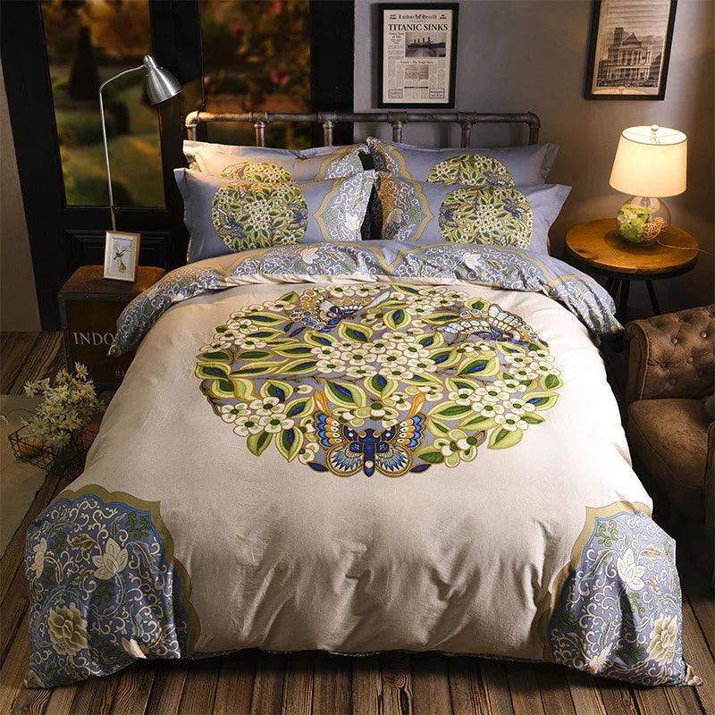 Cotton Sheet Quilt Cover Four Piece Set