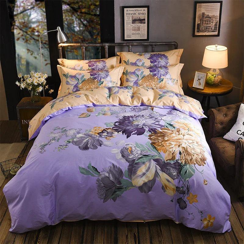 Cotton Sheet Quilt Cover Four Piece Set