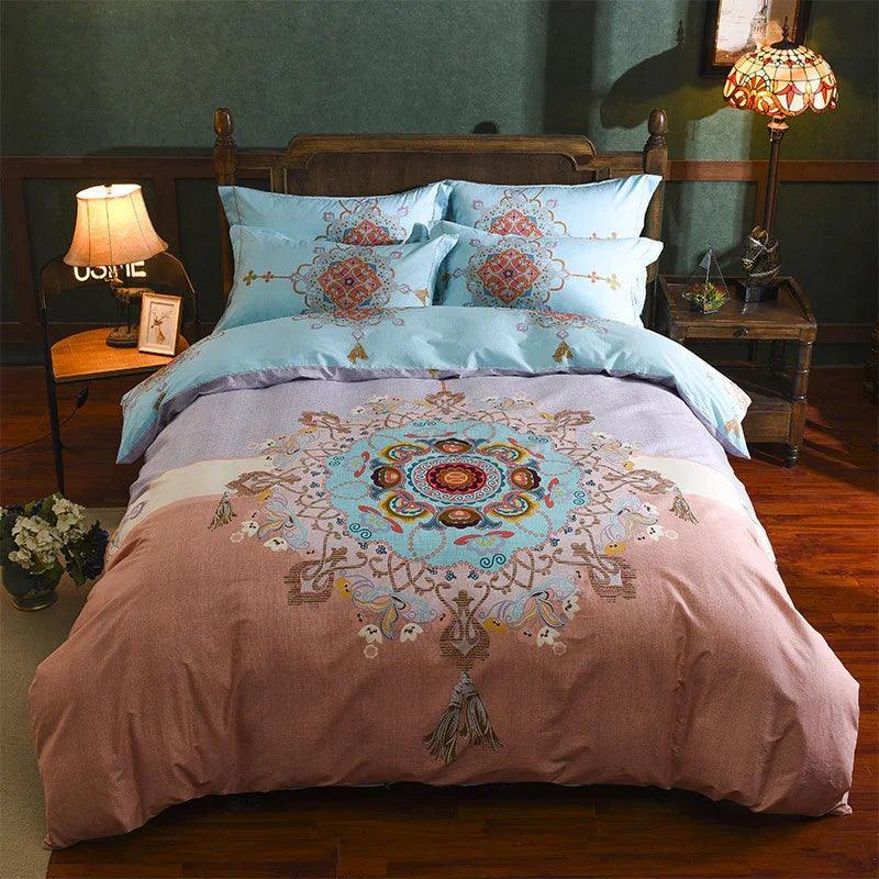 Cotton Sheet Quilt Cover Four Piece Set