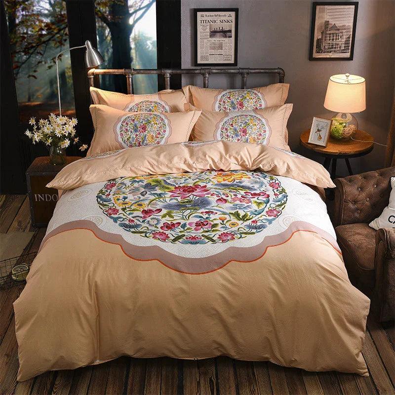 Cotton Sheet Quilt Cover Four Piece Set