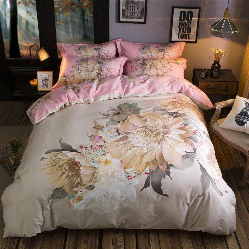Cotton Sheet Quilt Cover Four Piece Set