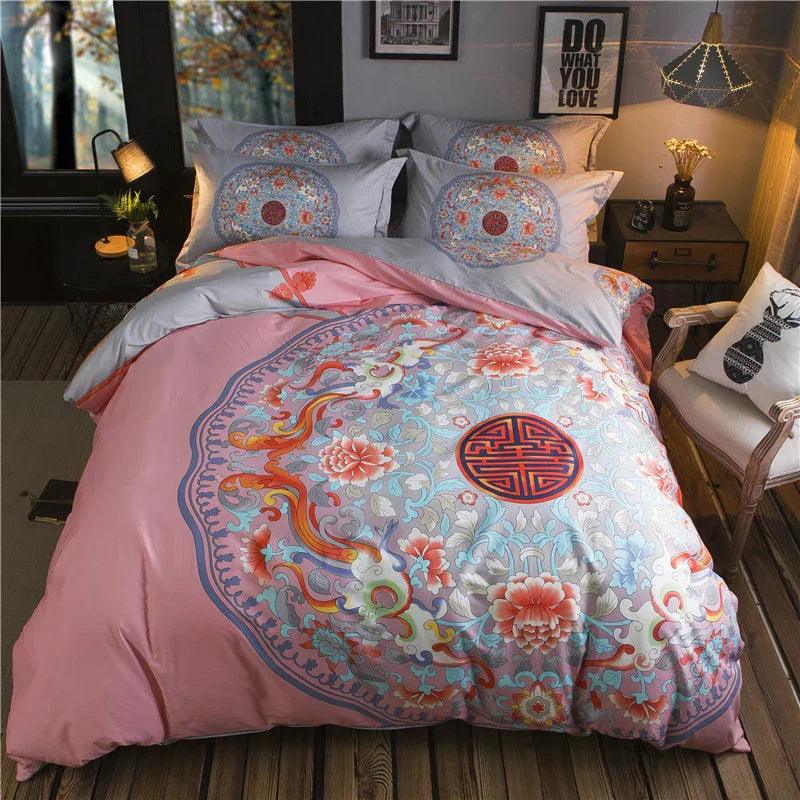 Cotton Sheet Quilt Cover Four Piece Set