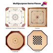32 Yellow and Pink Carrom / Pichenotte Rings - (Yellow / Pink / Natural / Black / White) - Anneaux De Pichenottes - Game Accessories / Accessoires De Jeu