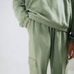 Youth Bamboo Fleece Cargo Pants | Sage