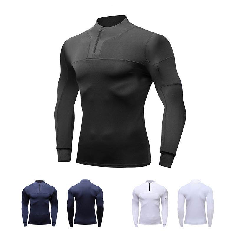Outdoor Muscle Fitted Tactics Workout T-shirt Long Sleeve Sports Quick-drying top