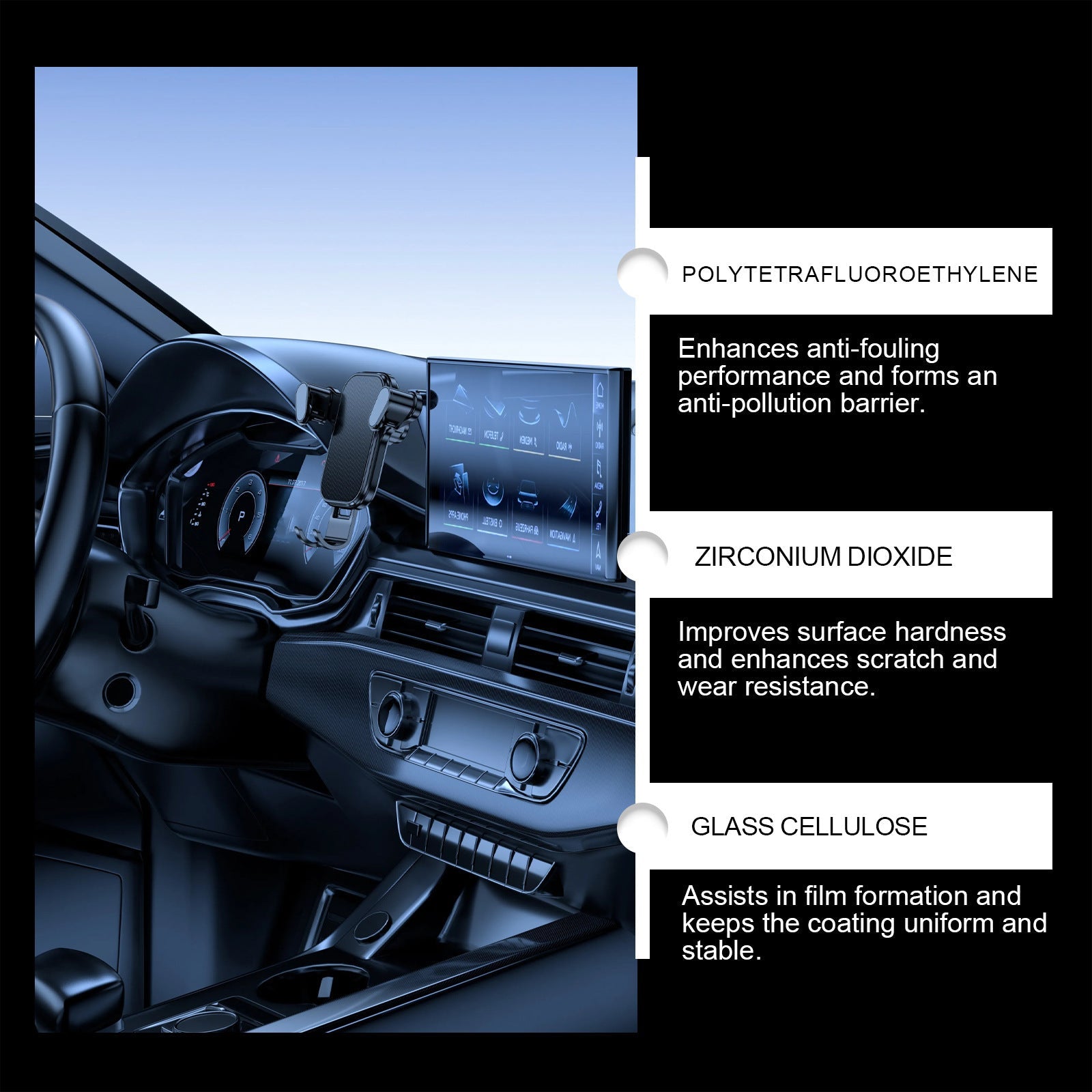 RAYHONG Car Plastic Refurbishing Agent — Dashboard Polish, Stain Remover & Interior Care (100ml)