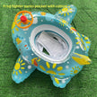 Large Thickened Car Boat Swimming Ring with Canopy | Kids Inflatable Pool Float Canada