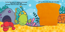 Little Hippo Books - Peek and Seek- In the Ocean  -With Lift-the-Flap Felt Pieces