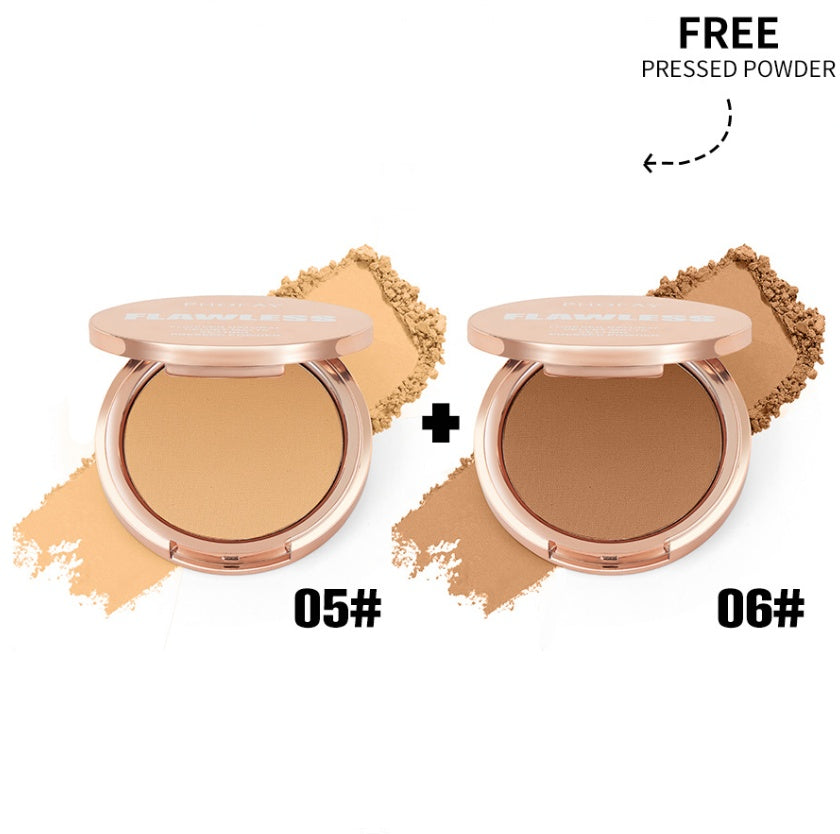 PHOFAY Matte Setting Pressed Powder – Flawless Finish Face Powder (8g, Multiple Sets)