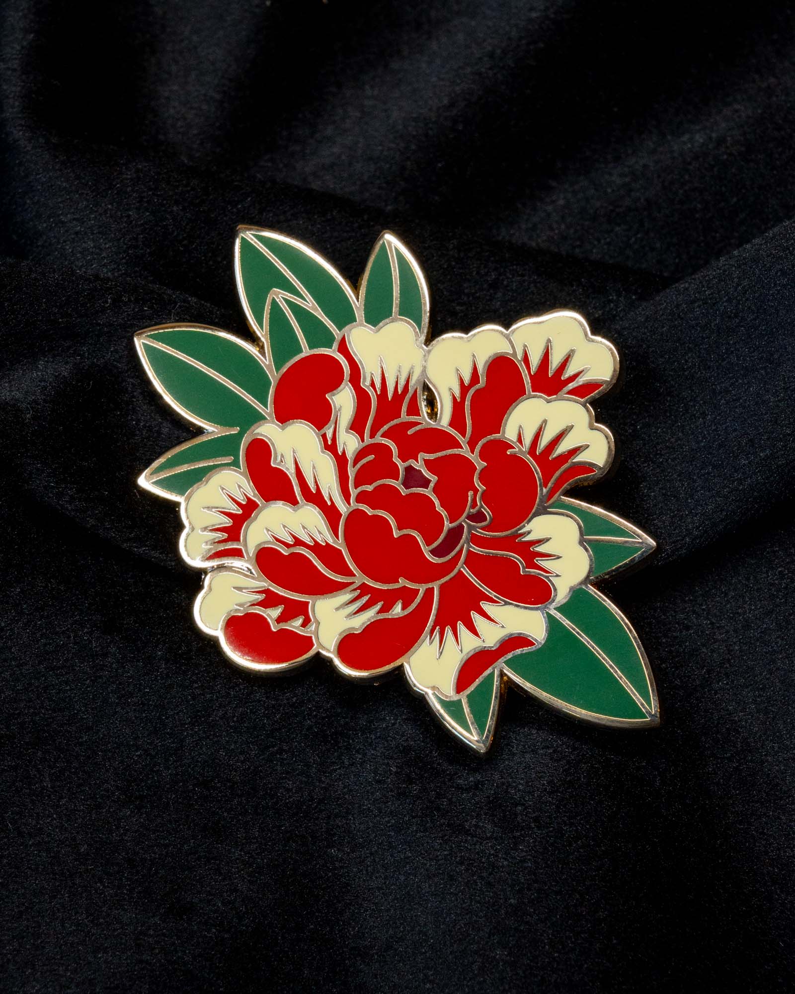 Peony Enamel Pin