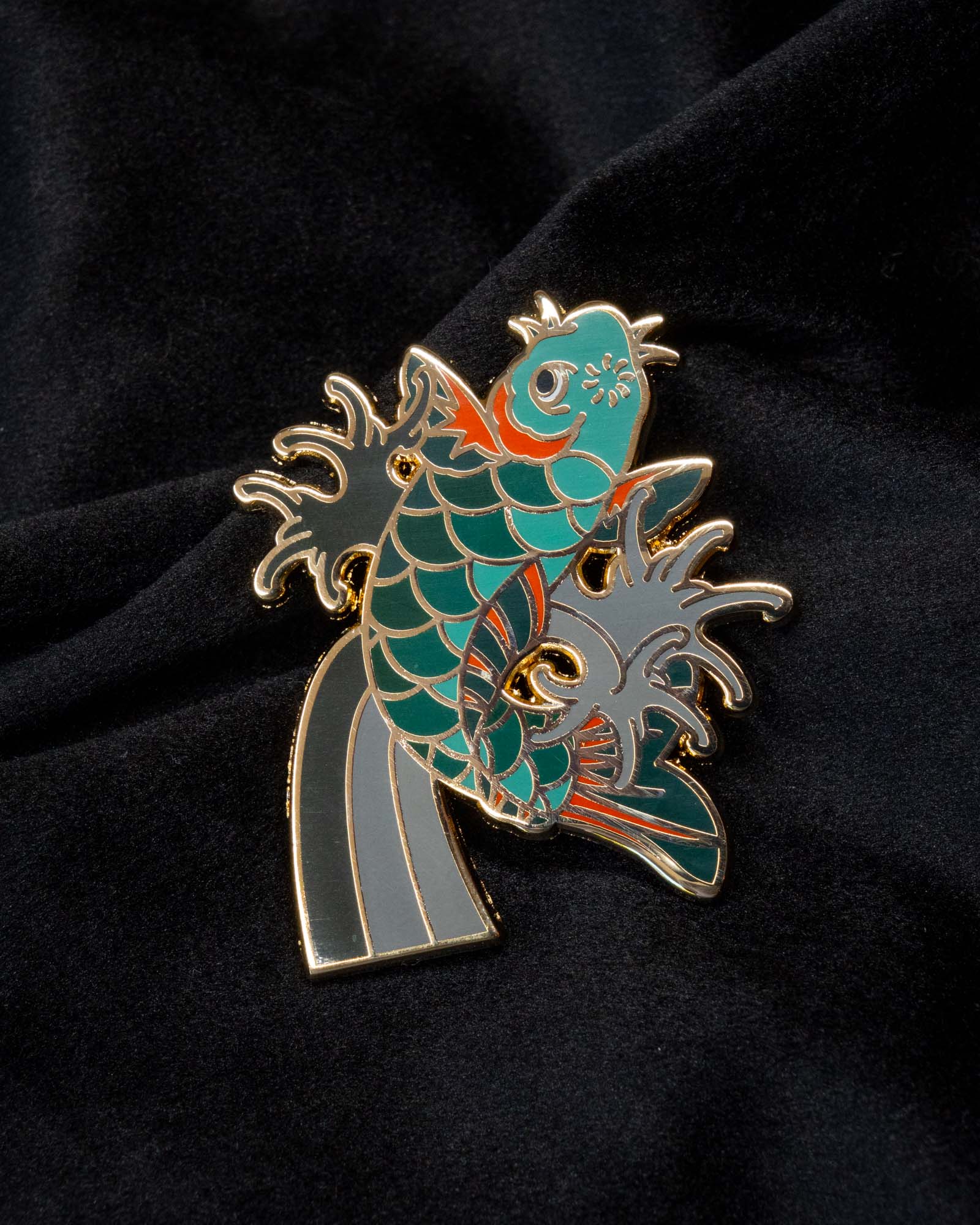 Koi Enamel Pin