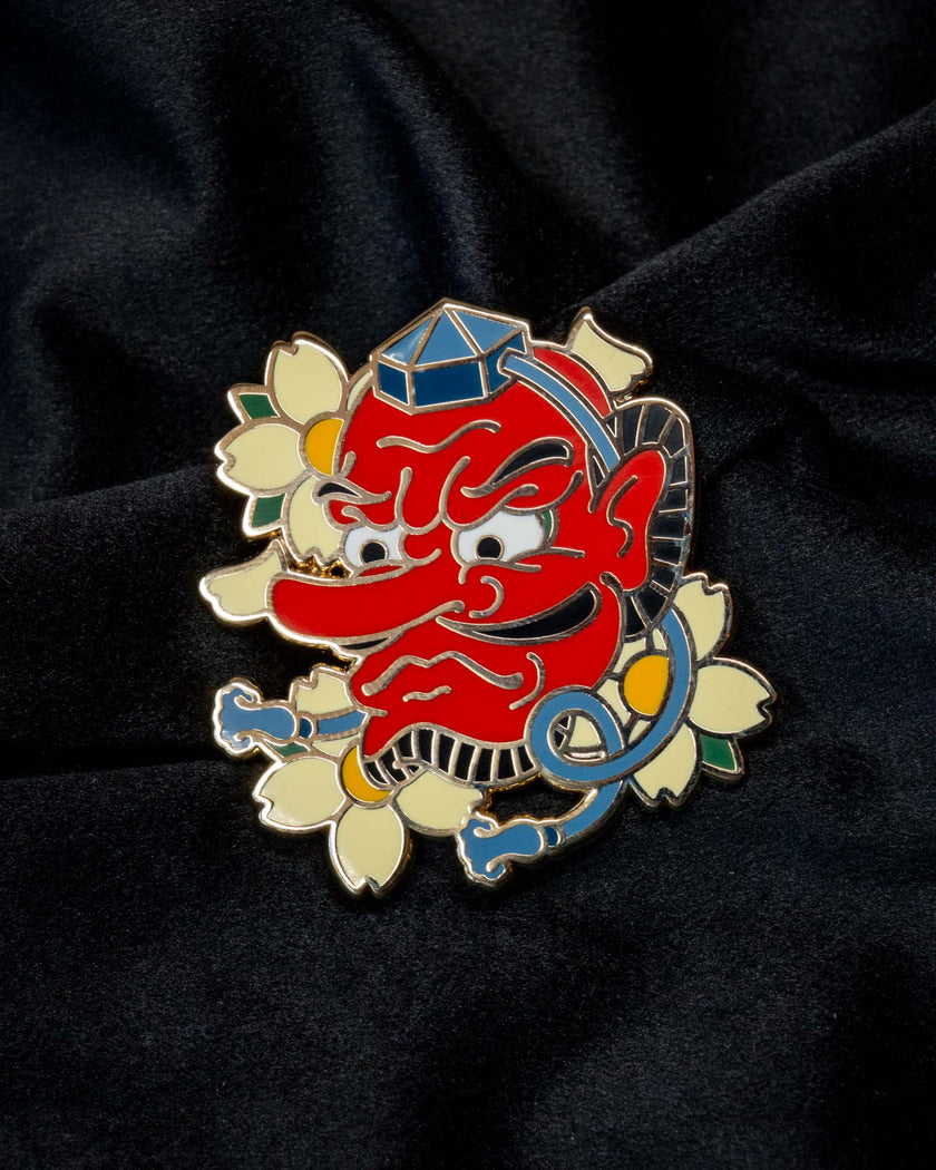 Tengu Enamel Pin