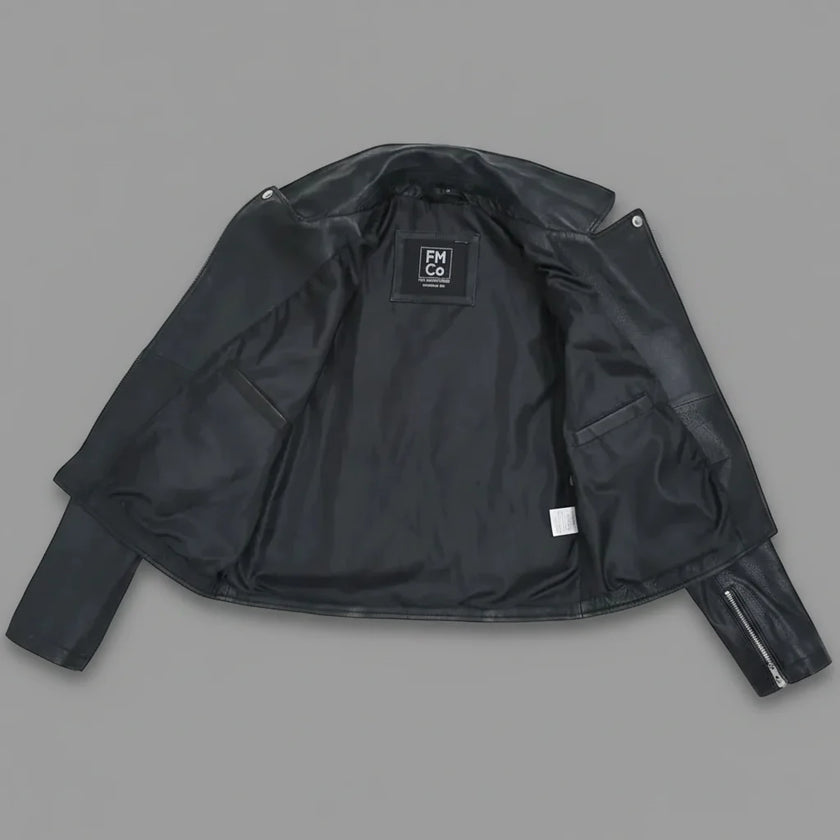 Women’s Lightweight Leather Fashion Jacket | Soft Naked Cowhide Casual Moto Style