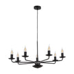 LIMAL Vintage Candle Chandelier Pendant Light for Dining Room, Living Room & Entryway