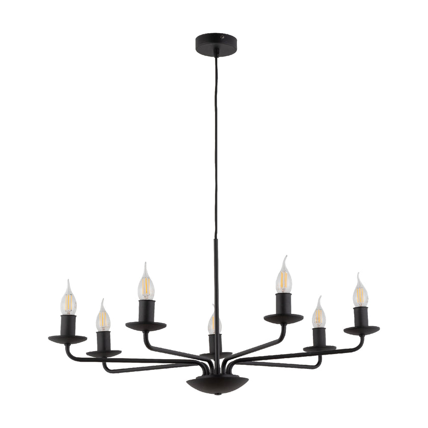 LIMAL Vintage Candle Chandelier Pendant Light for Dining Room, Living Room & Entryway