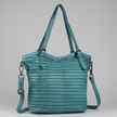 MET Leather Handbag for Women. Tote with Adjustable Dual Handles