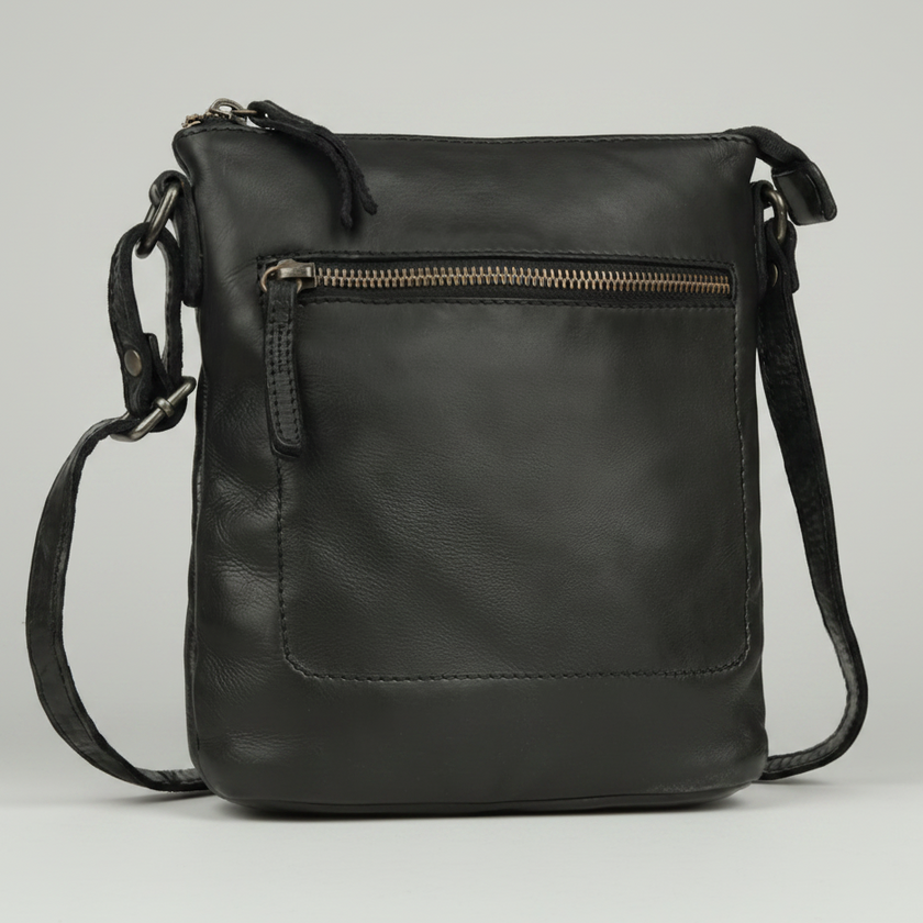 MET Premium Leather Crossbody Bag Small Travel Purse with Multi Pocket Organization