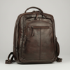 MET Premium Leather Backpack. Dual-Compartment Urban Commuter Pack