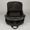 MET Two Adjustable Strap Leather Backpack. Multi-Compartment Commuter Pack
