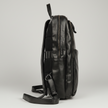 MET Two Adjustable Strap Leather Backpack. Multi-Compartment Commuter Pack