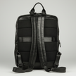 MET Two Adjustable Strap Leather Backpack. Multi-Compartment Commuter Pack