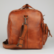MET Premium Leather Small Duffle Bag. Urban Weekend Carry-On