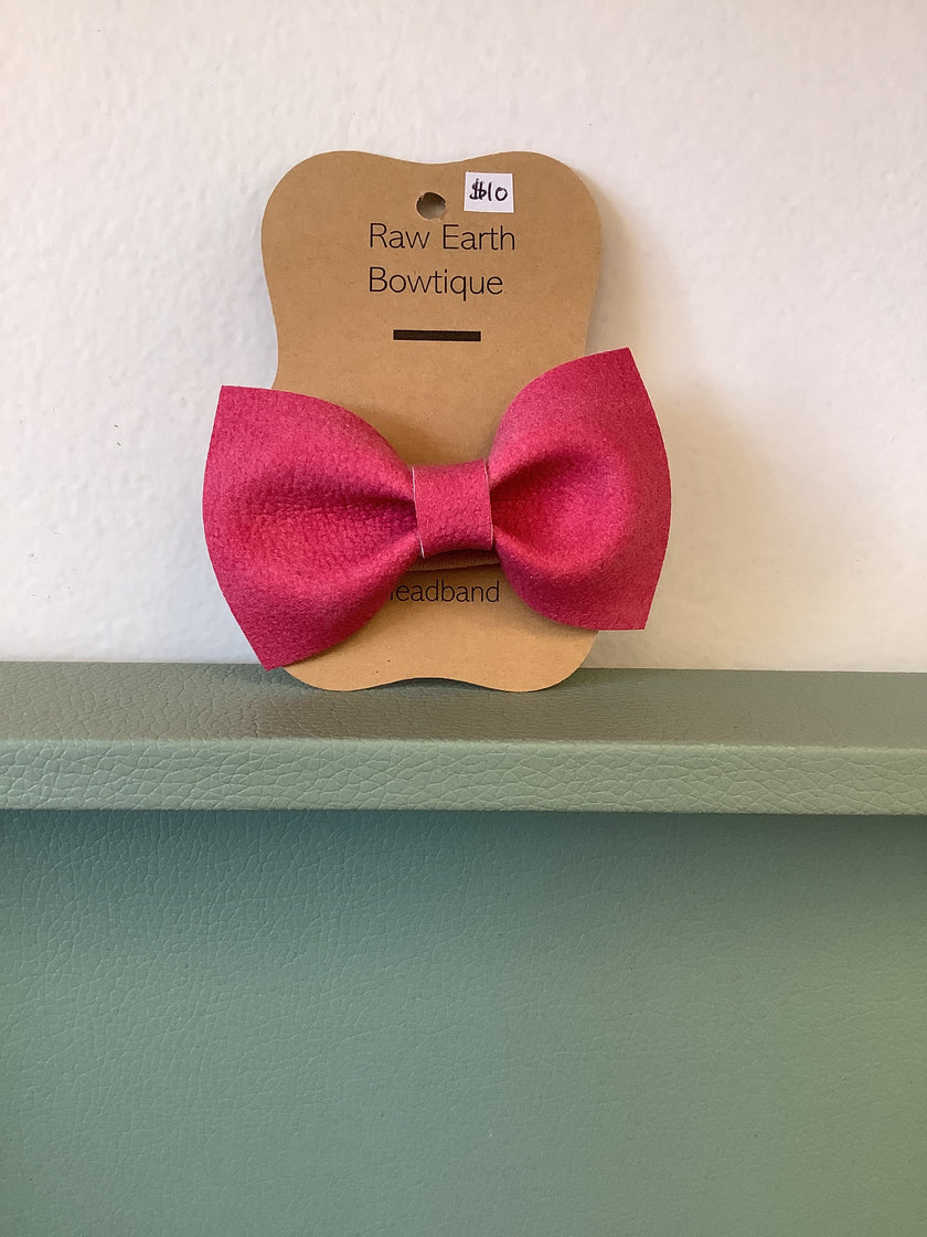 Raw Earth Bowtique Fuchsia Pink Headband