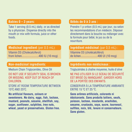 Allkidz - Vitamin D3 Drops, Vegan, 25ml