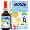 Allkidz - Vitamin D3 Drops, Vegan, 25ml
