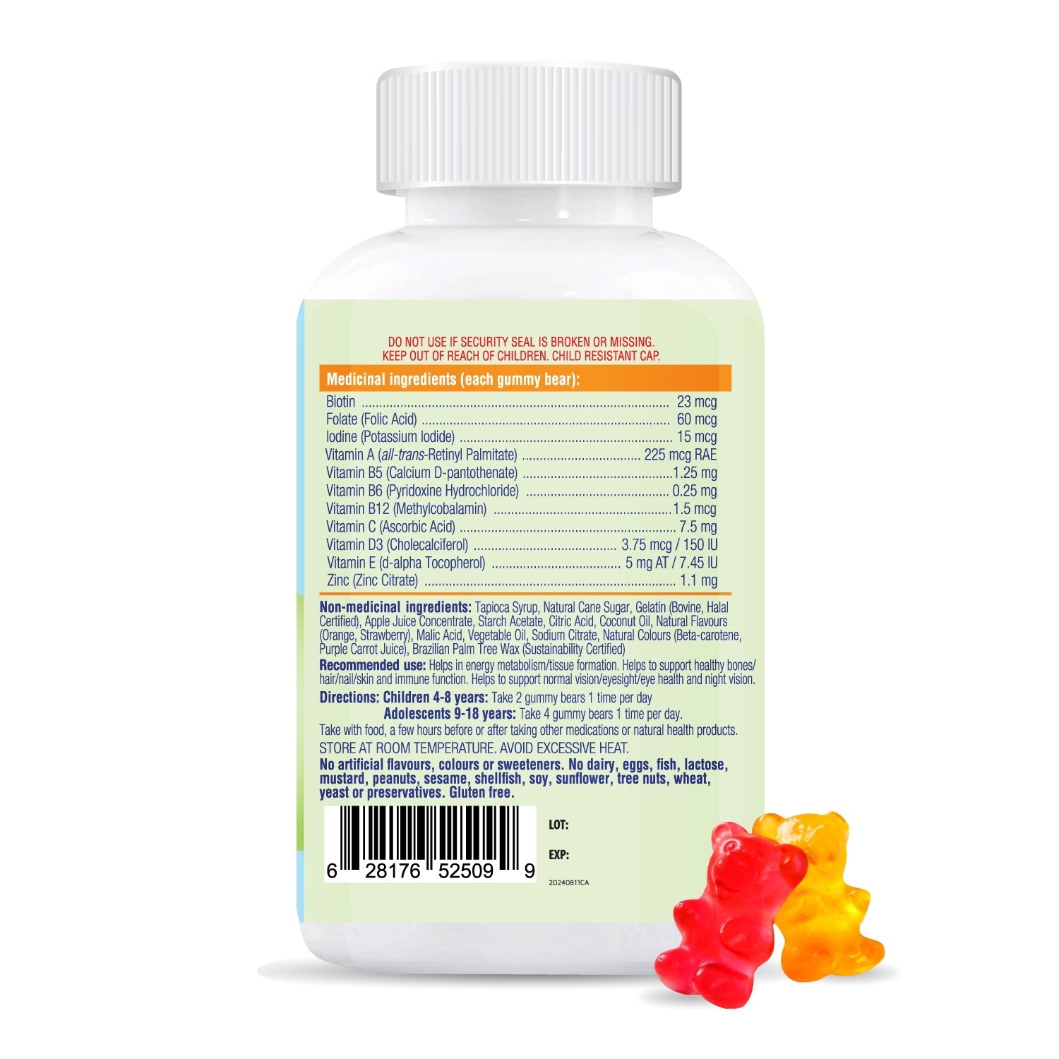 Allkidz - Multi Gummy Bears, 110s