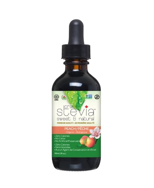 Crave Stevia - Peach Liq. Stevia 30ml