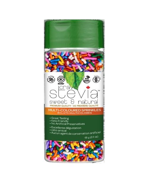 Crave Stevia - Multi Coloured Sprinkles 65g