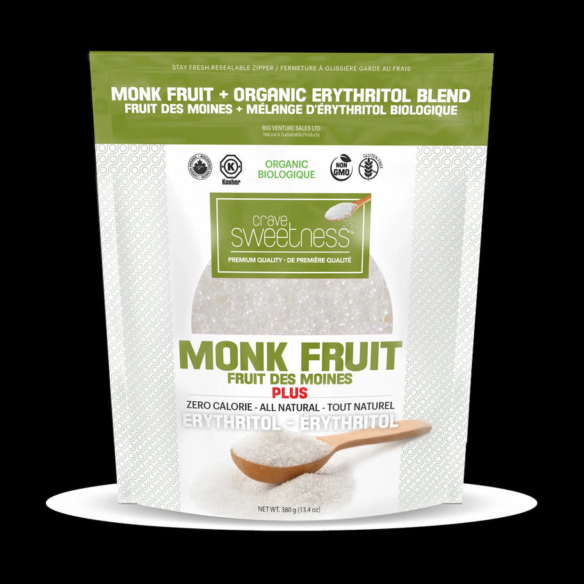 Crave Stevia Organic Monk Fruit, 380g