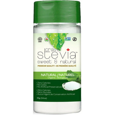 Crave Stevia - Organic Monk Fruit Shaker, 45g