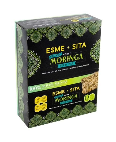 Esme+Sita - Organic Honey Moringa Seed Bar, 12/Pk