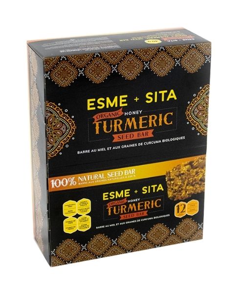 Esme+Sita - Organic Honey Turmeric Seed Bar, 12/Pk