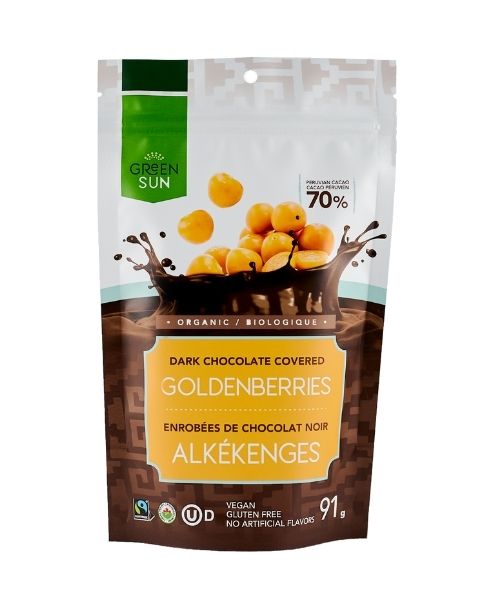 Green Sun Foods - Chocolate Covered Goldenberries, 91g/10pk