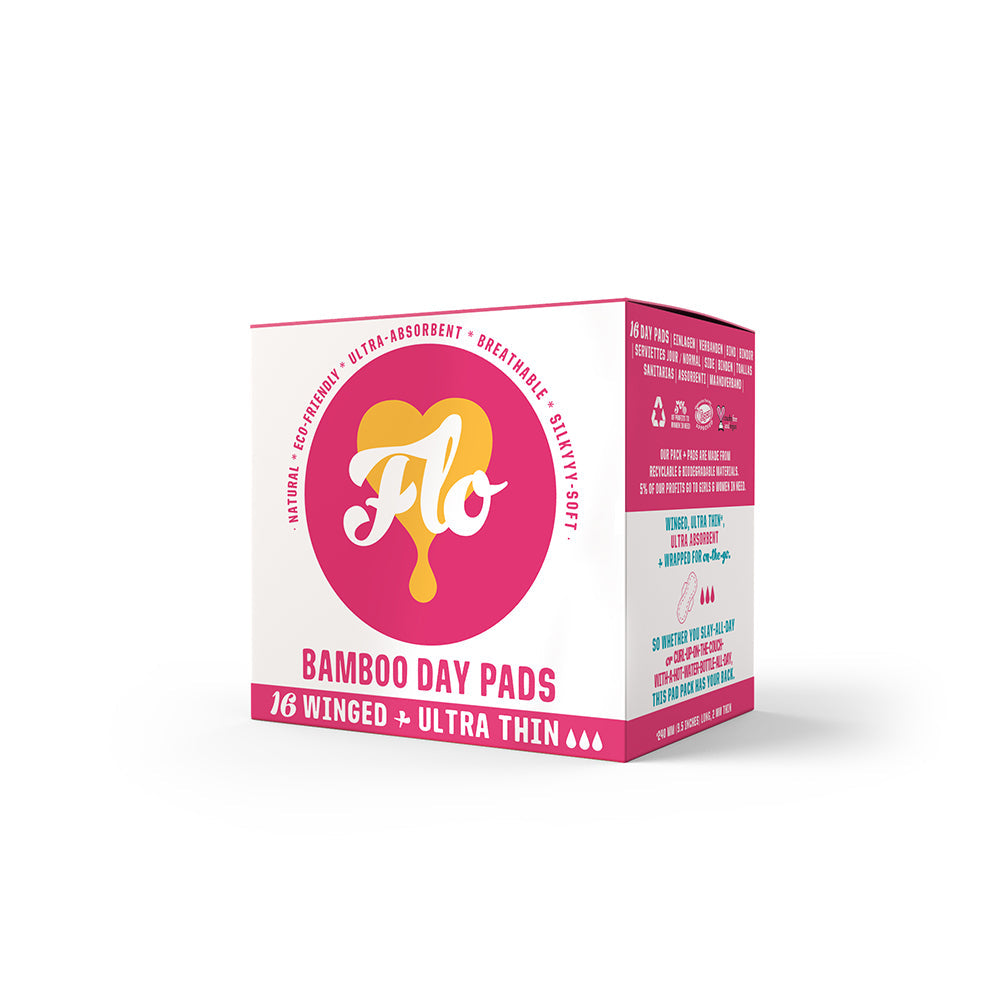 Here We Flo - Flo Pads Day, W/Wings (16 Pads)