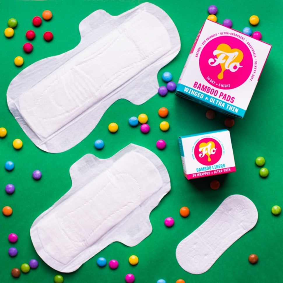 Here We Flo - Flo Pads Night, W/Wings (14 Pads)