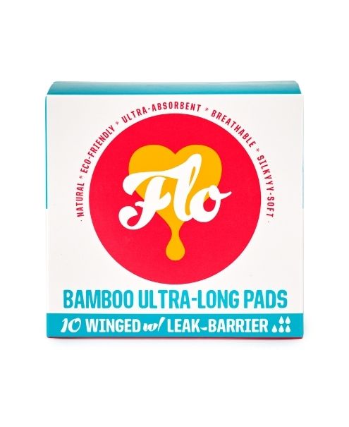 Here We Flo - Flo Pads Ultra-Long, W/Wings (10 Pads)