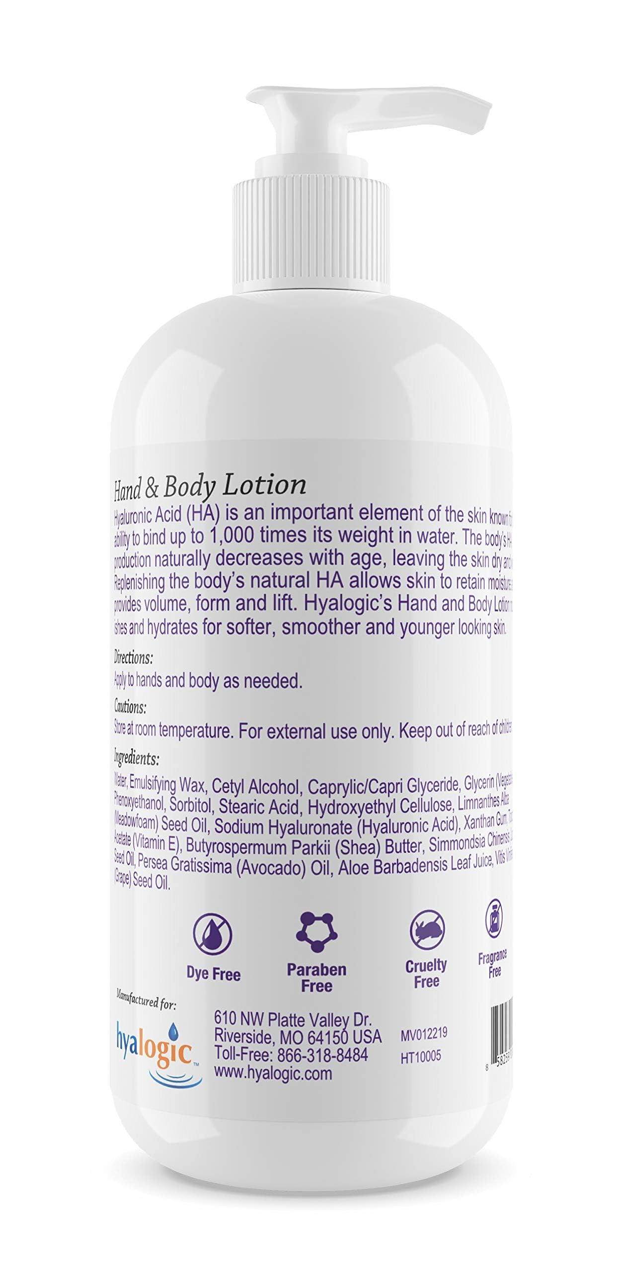 Hyalogic - Hand & Body Lotion, 295.7ml