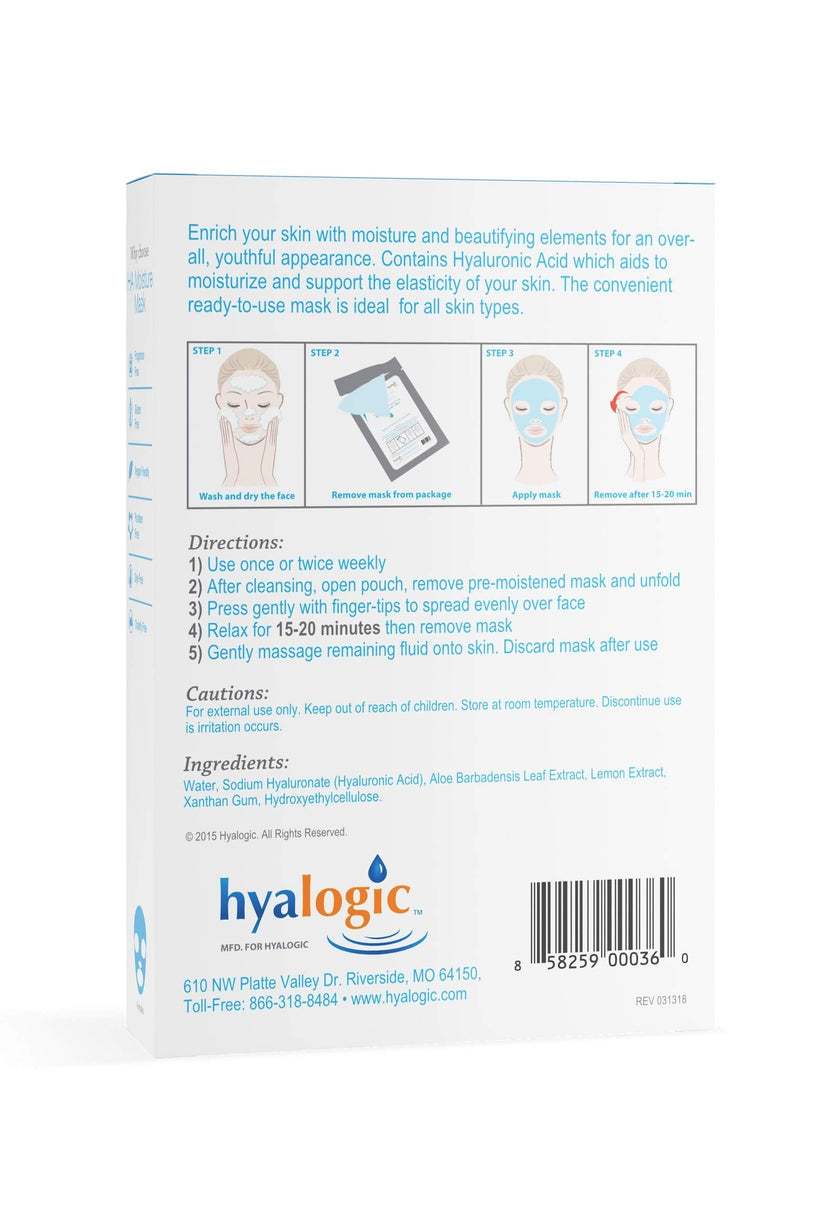Hyalogic - Moisture Mask, 4 Pack