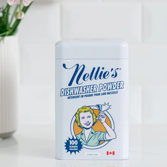 Nellie's - Dish Powder Tin (100 Load Cork)