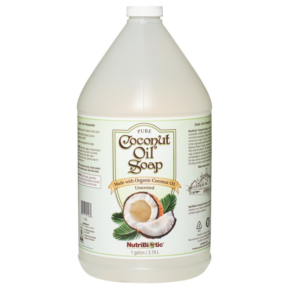 Nutribiotic - Coconut Oil Soap Unsent. (1gl)
