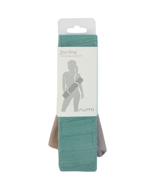 Rumi Earth - Boa Sling Yoga Mat Carrier - Peacock